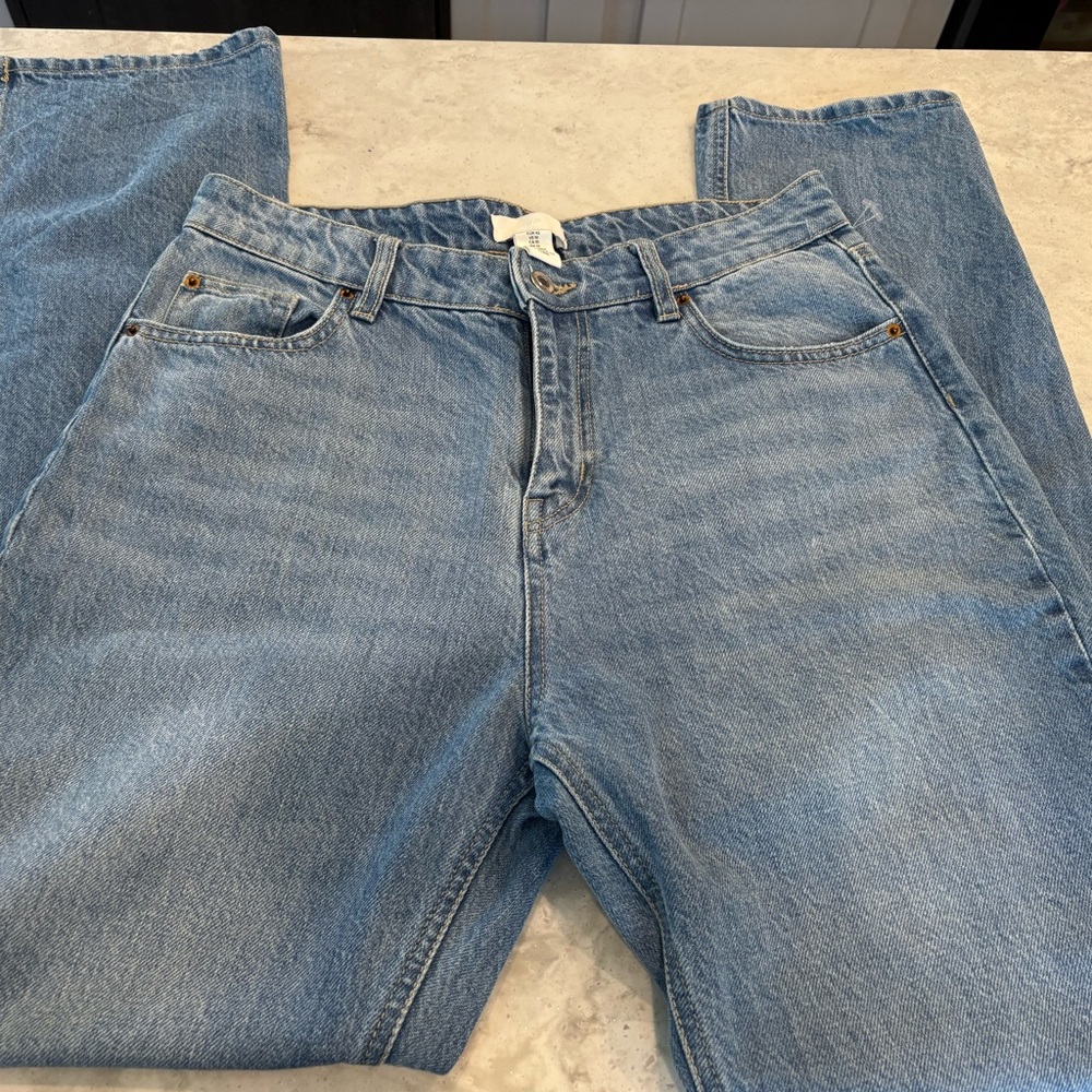 H&M Light Blue Straight Leg Jeans